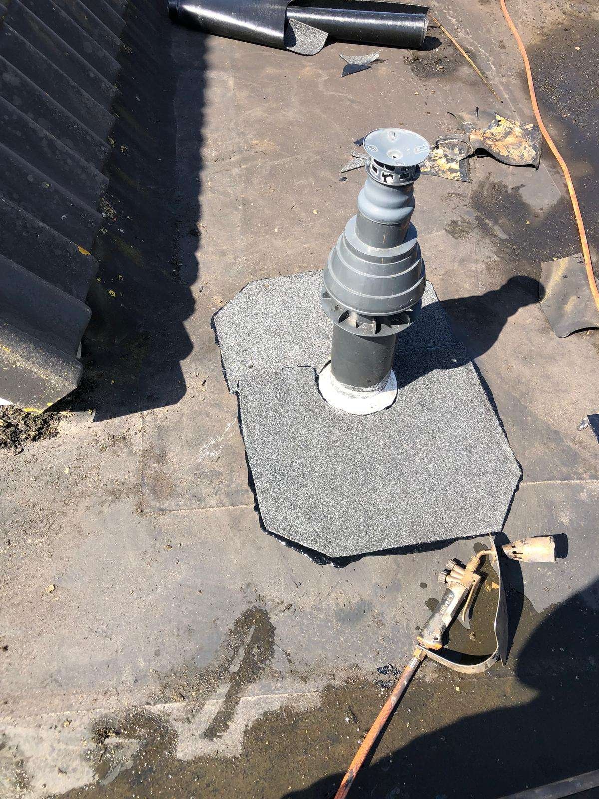 Dakdoorvoer geplaatst